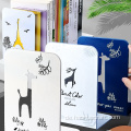 Giraffenbuchhalter mit Metalloberseite Cartoon-Buch gegen Buchstütze